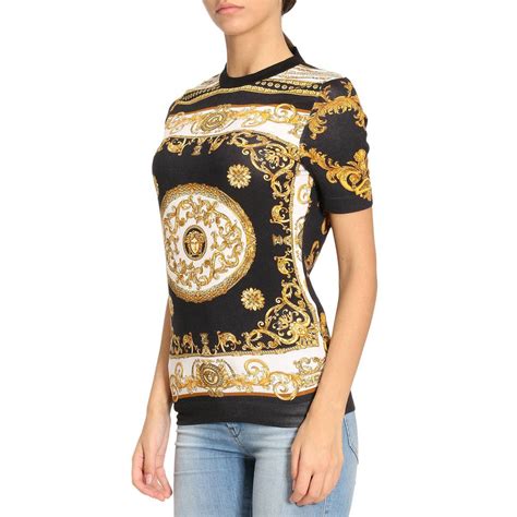 t-shirt versace donna amazon|versace sweatshirts for women.